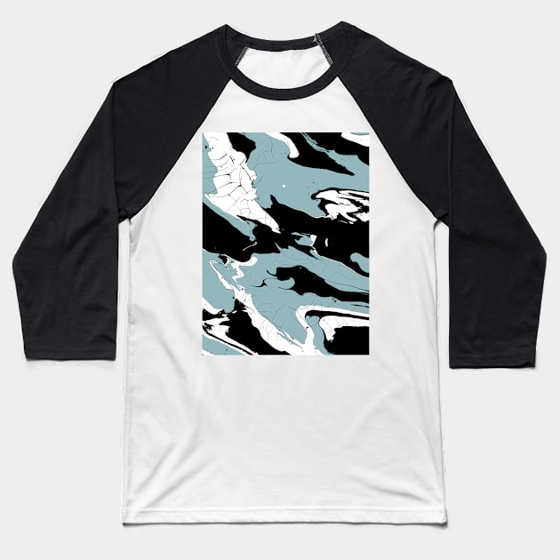 Earth and Sea Baseball T-Shirt by MidnightCoffee